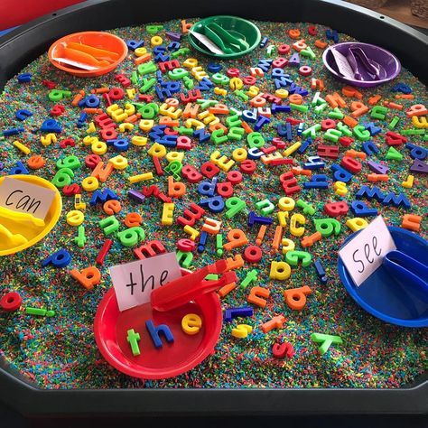 HEIDI @ LEARNING THROUGH PLAY (@learning.through.play) • Instagram photos and videos Tuff Tray Ideas Toddlers, Play Based Classroom, Year 1 Classroom, Reception Classroom, Eyfs Classroom, Tuff Spot, Early Years Classroom, Rainbow Rice, Eyfs Activities