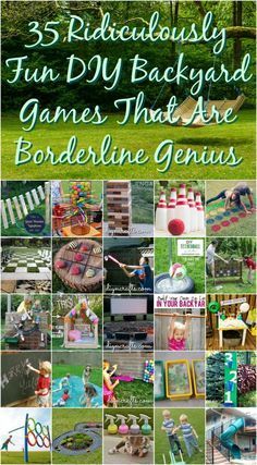 35 Ridiculously Fun DIY Backyard Games That Are Borderline Genius {With Pictures} Yard Game Tournament, Yard Games Diy, Summer Yard Games, Yard Games For Adults, Homemade Games, Cornhole Games, Diy Backyard Games, Yard Games For Kids, Giant Yard Games