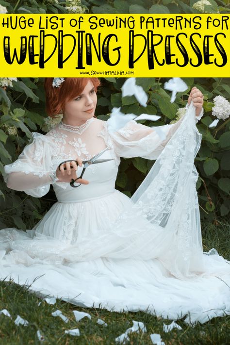 Amigurumi Patterns, Wedding Dress Tutorial, Homemade Wedding Dress, Diy Wedding Dress Patterns, Mermaid Dress Pattern, Wedding Dress Sewing, Wedding Dress Sewing Patterns, Gown Sewing Pattern, Making A Wedding Dress