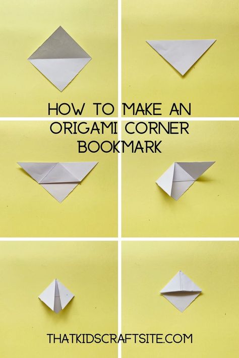 Bear Origami Bookmark with Free Patterns - That Kids' Craft Site Easy Origami Instructions, Free Origami Patterns, Origami Bookmark Step By Step, Book Mark Origami, Oragami Bookmark, Origami Book Mark, Origami Bookmark Tutorial, Bear Origami, Bookmark Origami