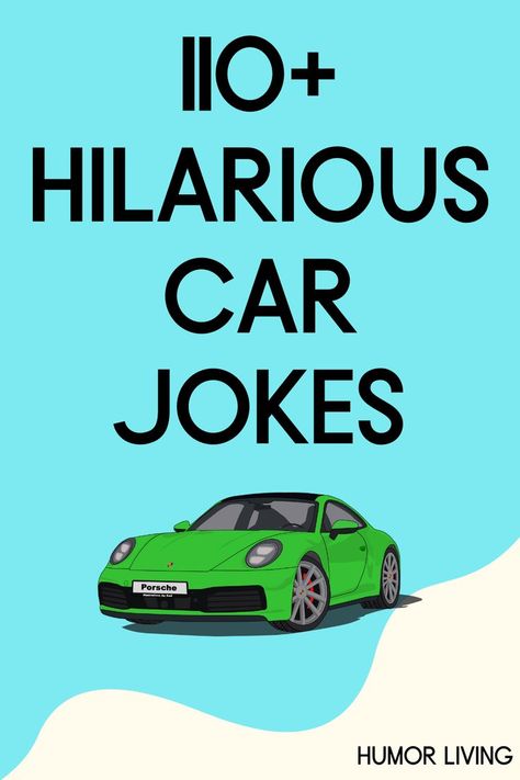 Cars give you freedom, mobility, and more experiences. With so many types comes a lot of humor opportunities. Read the funniest car jokes. Punny Jokes, Car Jokes, Funny Jokes To Tell, Funny Jokes For Kids, Jokes And Riddles, Funny Car, Jokes For Kids, Car Humor, New Cars