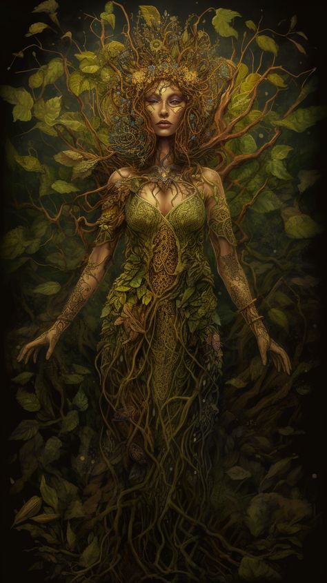 Goddess of the Earth created with AI by Amanda Church Burning Inside, Mother Nature Goddess, Gaia Goddess, Feminine Divine, But At What Cost, Mother Earth Art, Nature Goddess, Earth Mother, Goddess Tattoo