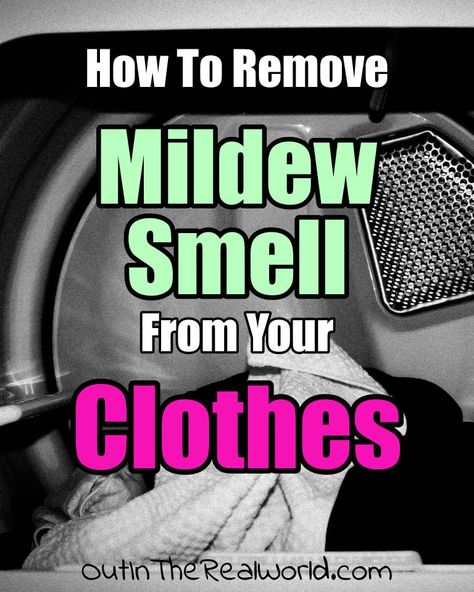 Mildew Smell Out Of Clothes, Smelly Laundry, Remove Odor From Clothes, Recipes Binder, Washer Smell, Washing Machine Smell, Mold Smell, Smelly Clothes, Musty Towels