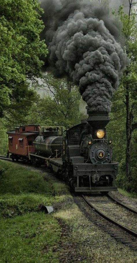 Untitled Steam Trains Photography, Steam Engine Trains, Scenic Railroads, Railroad Photography, Train Art, Train Photography, Old Trains, Old Train, Train Pictures