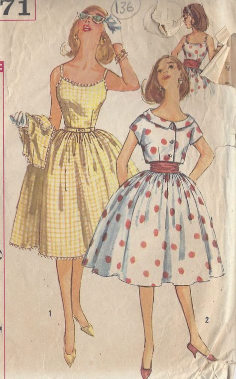 1950s Vintage Sewing Pattern B33" DRESS, JACKET & CUMMERBUND (136) - The Vintage Pattern Shop 1950s Formal Dress, Vintage Clothes Patterns, 1950s Sewing Patterns, Vintage Vogue Sewing Patterns, Dress With Jacket, Vintage Formal Dresses, Motif Vintage, Vintage Dress Patterns, Vogue Sewing