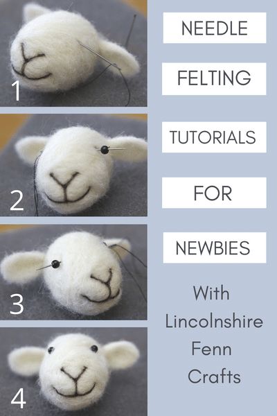 Needle Felting Diy Tutorials, Easy Needle Felting, Creative Confidence, Tovad Ull, Felting Diy, Needle Felting Tutorial, Sheep Crafts, Needle Felting Diy, Wool Felt Projects