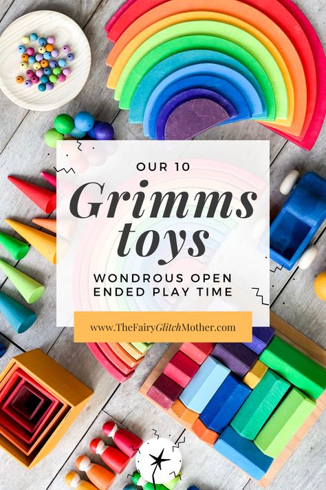 Montessori, Grimms Wooden Toys Ideas, Grimms Play Ideas, Grimms Toys Ideas, Open Ended Toys For Toddlers, Grimms Wooden Toys, Grimm Toys, Best Open Ended Toys, Grimms Toys