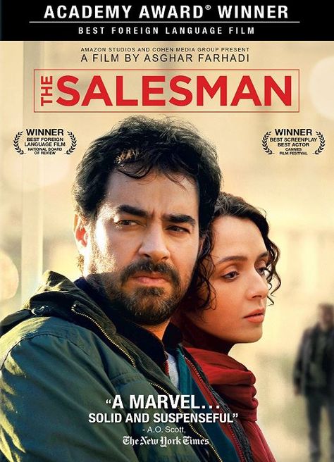 Nominated in the ***Foreign Film category.   https://ccsp.ent.sirsi.net/client/en_US/hppl/search/results?qu=salesman+farhadi&te=&lm=HPLIBRARY&dt=list The Salesman Movie, Iranian Movies, Iranian Cinema, Taraneh Alidoosti, Learn Singing, Mouse House, Film Institute, Academy Award Winners, Foreign Film