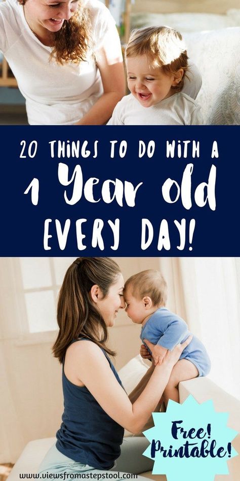 Left wondering what to do with a 1 year old all day long? This list of 20 activities for 1 year olds that you can do every day will take out the guess work! One Year Old Activities Indoor Learning, One Year Old Outside Activities, Learning For One Year Olds, Playing With One Year Old, Fun Activities For One Year Olds, Activities To Do With One Year Olds, One Year Old Play Ideas, Language Activities For Infants, Learning Activities For One Year Olds