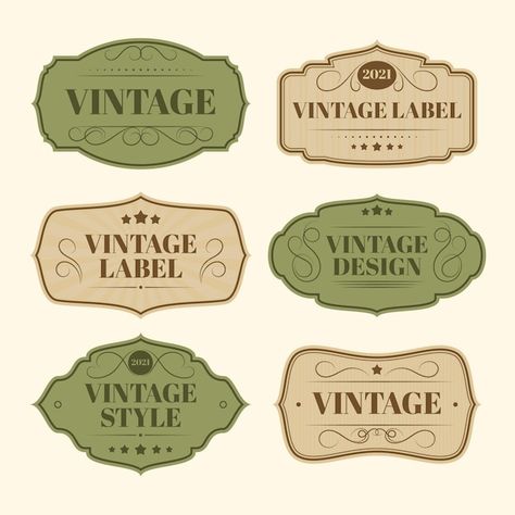 Free vector paper style vintage label co... | Free Vector #Freepik #freevector #geometric-template #label-template #vintage-label #background-pack Vintage Labels Printables Free, Vintage Labels Printables, Free Label Templates, Vintage Scrapbook Paper, Label Shapes, Coffee Label, Etiquette Vintage, Coffee Shop Logo, Soap Labels