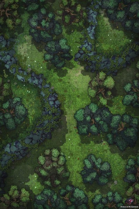 Map Inspiration, Forest Map, Dnd World Map, Battle Map, Tabletop Rpg Maps, Dnd Maps, 8bit Art, Map Pictures, Rpg Maps