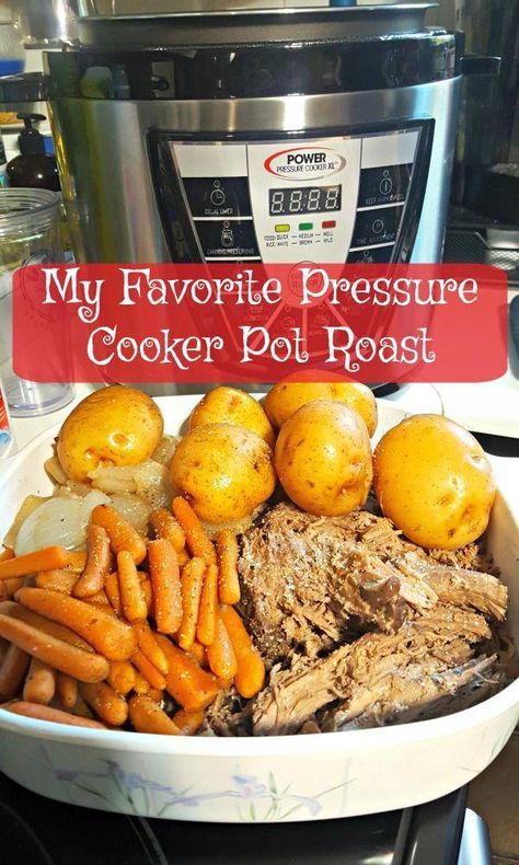 Pot Roast was on the menu weekly when I was a child. Recently I tested my favorite pot roast recipe in the Power Pressure #cooker XL. It was a home run! Essen, Power Cooker Plus, Power Pressure Cooker Xl Recipes, Power Pressure Cooker Xl, Pressure Cooker Roast, Pressure Cooker Pot Roast, Power Cooker Recipes, Pressure Cooker Xl, Power Pressure Cooker