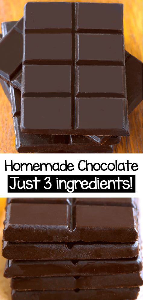 Easy Homemade Chocolate Bar Recipe (Vegan, Keto, Paleo, Sugar Free) Chocolate Fudge Bars, Ella Vegan, Chocolate Bar Recipe, Homemade Chocolate Bars, Chocolate Covered Katie, Healthy Chocolate Recipes, Sweet Potato Brownies, Candy Recipes Homemade, Bar Recipe