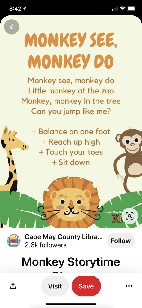 Animal Pre K Activities, Jungle Songs Preschool, Zoo Preschool Songs, Animal Theme Ideas For Preschoolers, Zoo Themes For Preschool, Animal Themes For Preschool, Zoo Theme Preschool Science, Monkey Songs For Preschool, Animal Themed Preschool Activities