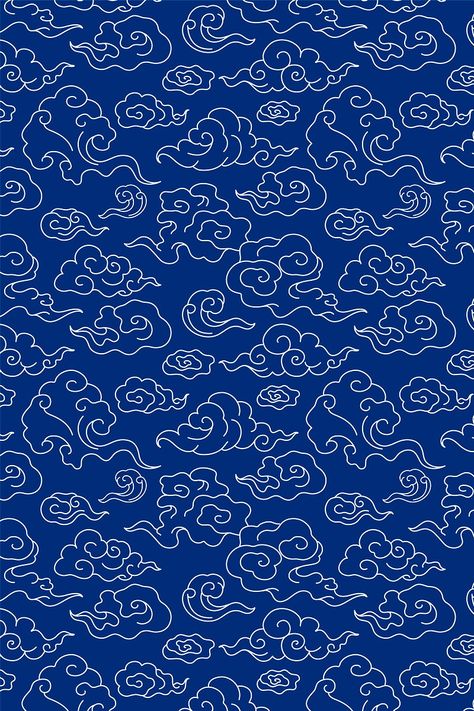 Tela, Cloud Design Illustration, Japanese Background Art, Chinese Clouds Pattern, Chinese Background Wallpapers, Chinese Cloud Illustration, Japan Cloud Pattern, Japanese Clouds Illustration, Japanese Textiles Patterns