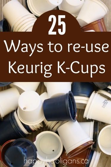 25 Ways to Re-use Your Keurig's K-Cups K Cup Crafts, Wine Bottle Tiki Torch, Recycle Crafts Diy, Happy Hooligans, Diy Recycled Projects, Keurig K Cup, Cup Crafts, Diy Bricolage, Diy Upcycling