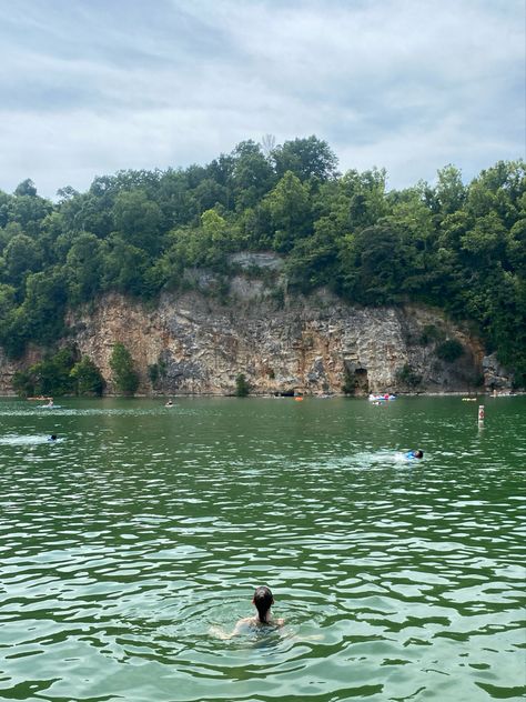 #fortdickersonquarry #tennessee #knoxville #quary #lake #swimming #aesthetic #summer #summeraesthetic Nature, Tennessee Summer Aesthetic, Chattanooga Tennessee Aesthetic, East Tennessee Aesthetic, Knoxville Tennessee Aesthetic, Knoxville Aesthetic, Lake Swimming Aesthetic, Southern Summer Aesthetic, Tennessee Countryside