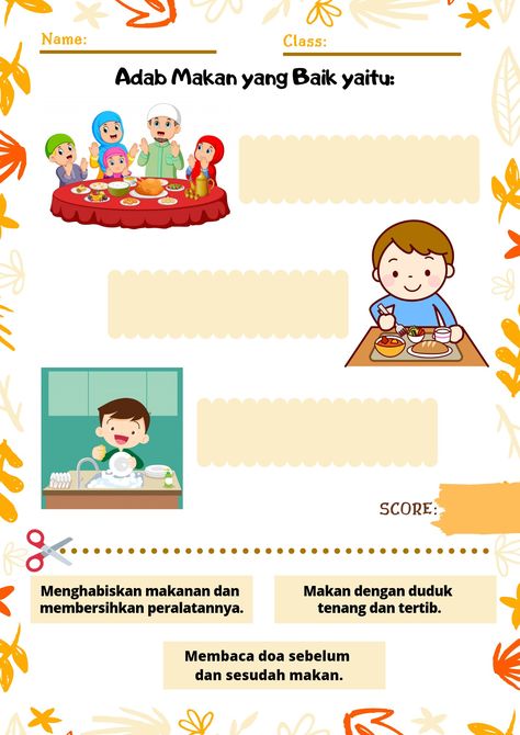 Pai, Permainan Kerjasama Tim, School Kids Activities, Muslim Kids Activities, School Study Ideas, First Grade Worksheets, Muslim Kids, Preschool Activity, Learn Islam