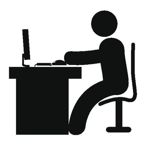 Free icon vectors - great site Man In Office, In Office Desk, Laptop Png, Desk With Computer, Powerpoint Icon, Work Icon, Tool Logo, Office Icon, Everyday Prayers