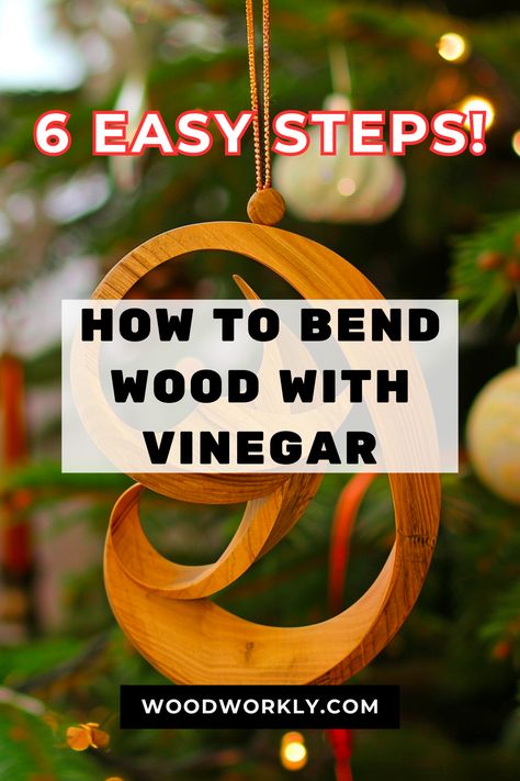 Unlock the secret to easy wood bending with vinegar! Follow our simple guide to shape wood for your projects. #WoodBending #DIYWoodwork #VinegarTricks #CraftingRevolution #EcoFriendlyDIY Steam Bent Wood Projects, Timber Craft Ideas, Bending Wood Diy, Wooden Projects Ideas, How To Bend Wood Diy, Diy Wood Art Projects, Diy Wood Pallet Projects Easy, Bent Wood Projects, Small Woodworking Projects Ideas