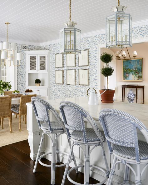 High End Winnetka North Shore Interior Design Project — Sarah Vaile Design Traditional Interior, Chicago Interior Design, English Tudor, Traditional Interior Design, We Will Never Forget, Blue Kitchen, Virtual Design, Built In Desk, Blue Kitchens