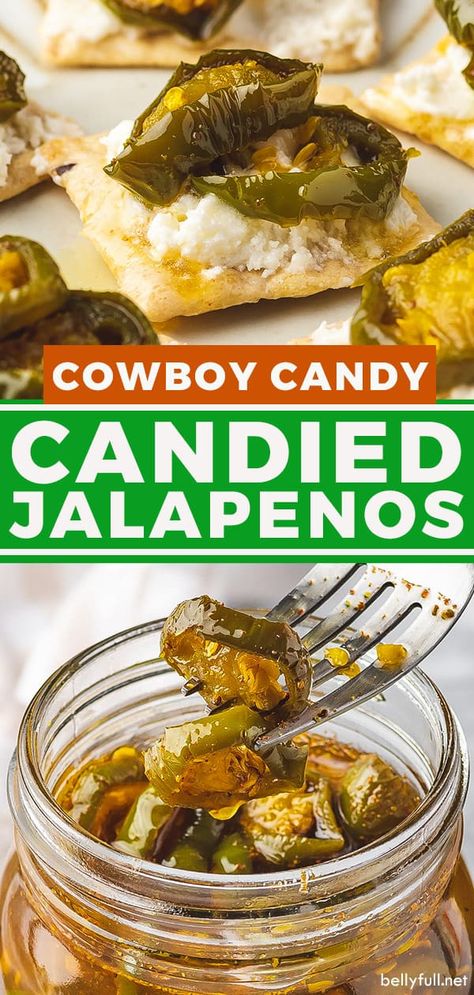 Essen, Candied Jalapeños, Cowboy Candy, Pickled Jalapenos, Candied Jalapenos, Jalepeno Recipes, Home Canning Recipes, Canning Vegetables, Jalapeno Recipes