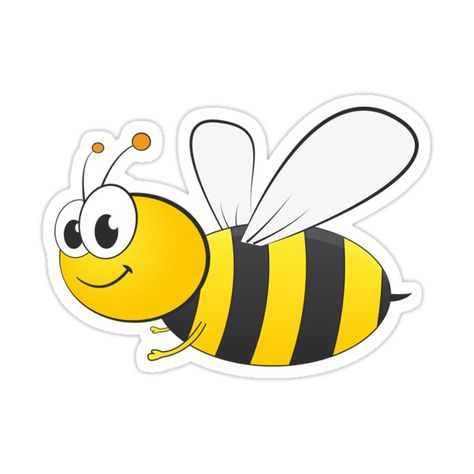 Bumble Bee Cartoon, Honey Bee Sticker, Yellow Jeep, Bee Images, Bee Movie, Bee Sticker, Plastic Stickers, Cute Bee, Cartoon Stickers