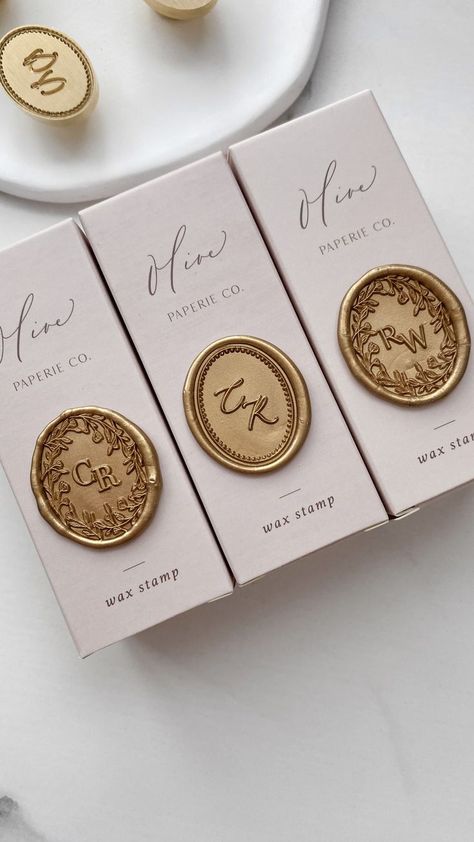 Sealing wax stamps in packaging with various design monogram script Wax Seal Initials, Monogram Wax Seal, Custom Wax Stamp, Wax Stamps, Wax Seal Stamp Custom, Floral Branch, Personalized Stamps, Sealing Wax, Monogram Wreath