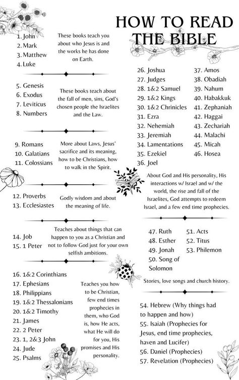 Family Bible Reading Plan, Read Bible In Order, Reading Bible For Beginners, Bible Chapters For Beginners, Read When Bible Verses, Bible Reading Guide For Beginners, How Do You Read The Bible, What Bible Chapter To Read, Order Of Reading The Bible