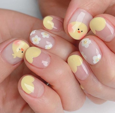 Kutek Disney, Halloweenský Makeup, Korean Nail Art, Fake Nails Designs, Cute Simple Nails, Minimalist Nail Art, Korean Nails, Simple Gel Nails, Cute Nail Art Designs