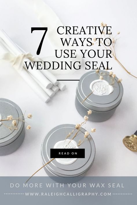 Wedding Seal Design, Wax Seal Ideas Wedding, Wax Seal Uses, Ways To Use Wax Seals, Wedding Wax Seal Ideas, Wax Seal Craft Ideas, Wax Seals Ideas, Wedding Wax Seal Stamp, Wax Sealing Ideas