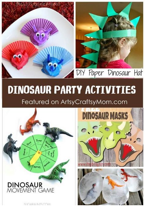 Amigurumi Patterns, Diy Dinosaur Party Games, Jurassic Park Party Games, Dinosaur Games Preschool, Dinosaur Birthday Party Games, Diy Dinosaur Decor, Dino Party Games, Dinosaur Party Activities, Dinosaur Kids Party