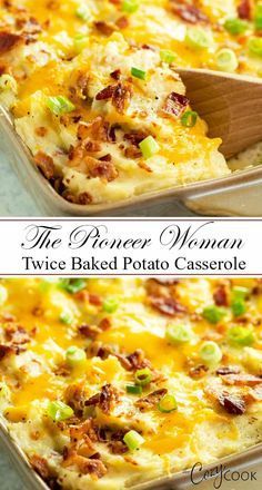 Twice Baked Potato Casserole Recipe, Baked Potato Casserole Recipe, Easy Twice Baked Potatoes, Cooking Healthy Dinner, Twice Baked Potato Casserole, Chicken And Cheese Recipes, Twice Baked Potato, Sea Food Salad Recipes, Thanksgiving Side Dishes Easy