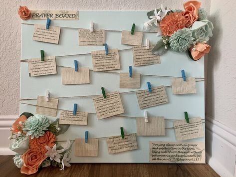 Prayer Board Party Ideas, Prayer Board Ideas How To Make, Prayer Board Ideas Creative, Prayer Board Ideas Aesthetic, Prayer Vision Board Ideas, Prayer Wall Ideas, Wood Flowers Diy, Diy Prayer Board, Prayer Wallpaper