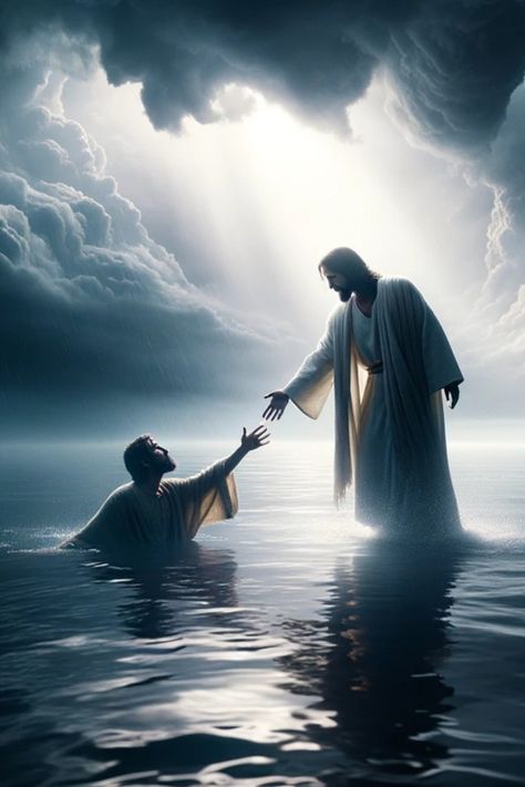 Jesus wallpaper art for your phone of Christ walking on water and saving Peter Songs, Tamil Bible Words, Tamil Christian, Glory To God, Tamil Bible, Christian Songs, Bible Words, Bible, Share It