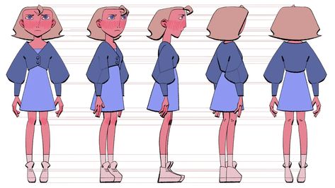 Croquis, Character Development Illustration, Character Turnaround, Simple Character, Character Model Sheet, Character Design Sketches, Character Study, My Portfolio, Character Design Animation