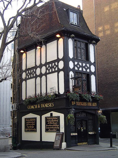 The Coach and Horses Pub, Mayfair, London is the oldest pub in Mayfair established in 1744 and used to be a coaching inn providing accommodation to the aristocracy Old London, British Pub, Old Pub, Mayfair London, London Pubs, England And Scotland, London Town, Central London, England Uk