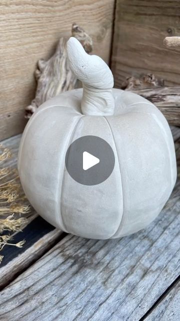 Painted Ceramic Pumpkin Ideas, Pumpkin Pottery Painting Ideas, Ceramic Pumpkins Pottery, Fall Pottery, Clay Pumpkins, Pumpkin Pottery, Clay Fruit, Clay Pumpkin, Concrete Creations