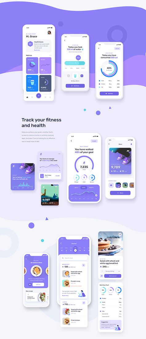 Fitness App Ui, Desain Ux, Health App Design, Mobil Design, To Do App, Dashboard App, Ui Ux 디자인, Ux Kits, Ux App Design