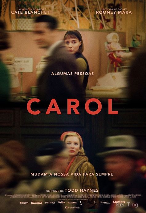 Carol Film, Todd Haynes, All The Bright Places, Film Trailer, Fritz Lang, Best Movie Posters, Rooney Mara, Bon Film, Film Poster Design