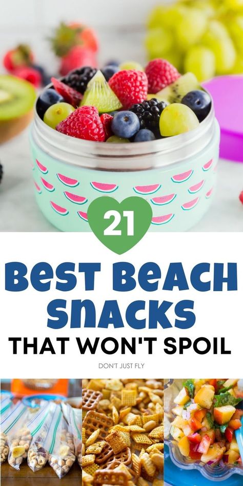 Essen, Easy Beach Snacks, Best Beach Snacks, Healthy Beach Snacks, Lake Snacks, Beach Picnic Foods, Beach Day Food, Vacation Snacks, Boat Snacks