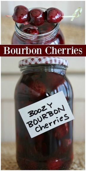 Infused Bourbon, Resep Koktail, Bourbon Cherries, Bourbon Recipes, Liquor Recipes, Homemade Liquor, Coctails Recipes, Cherry Recipes, Recipes Christmas