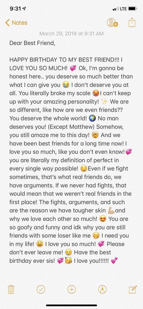 Funny Paragraphs, Happy Birthday Paragraph, Birthday Paragraph, Letter To Best Friend, Best Friend Texts, Birthday Quotes Bff, Tatabahasa Inggeris, Happy Birthday Best Friend Quotes, Happy Birthday Best Friend