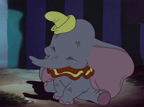 Disney's Dumbo Dumbo Aesthetic, Disney Dumbo Art, Dumbo Art, Dumbo 1941, Disney Dumbo, Disney Classics, The Cartoon, The Circus, Baby Elephant