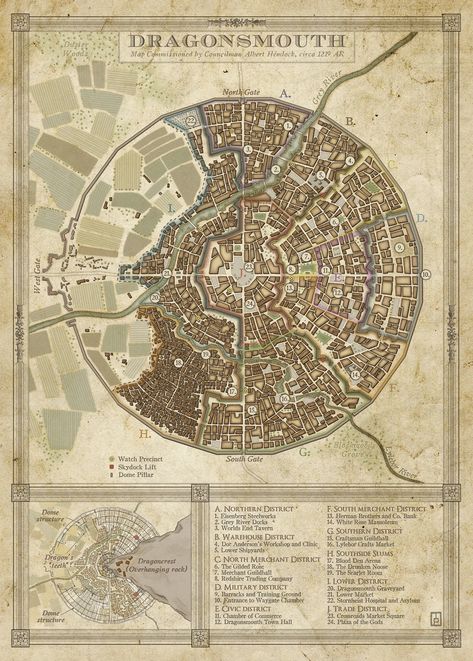 Dragonsmouth | Nelwar Wikia | Fandom Ville Steampunk, Fantasy City Map, Fantasy Map Making, Map Layout, Imaginary Maps, Fantasy World Map, Fantasy Town, Dnd Maps, Tabletop Rpg Maps