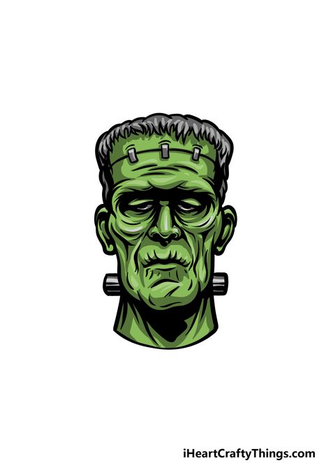 Frankenstein Drawing - How To Draw Frankenstein Step By Step Cute Frankenstein Drawing, Frankenstein Cartoon Art, Draw Frankenstein, Frankenstein Cartoon, Frankenstein Drawing, Frankenstein Tattoo, Drawing Ideas For Kids, Book Drawings, Halloween Candy Bar