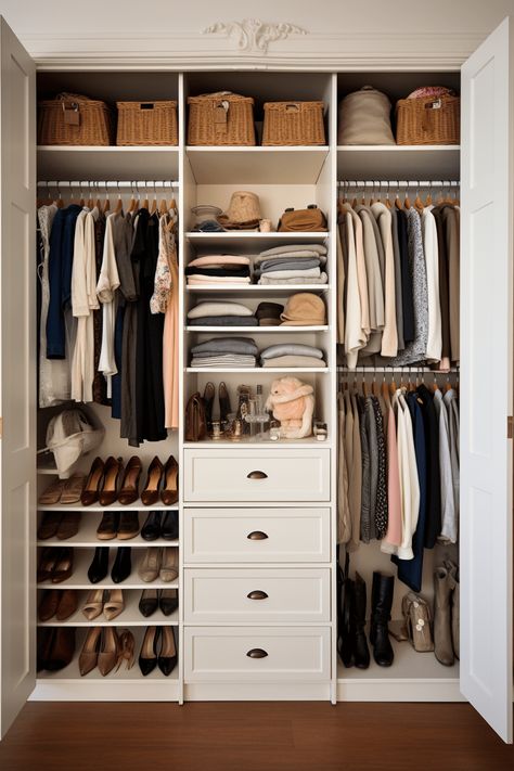 Organisation, Closet Design Plans, Wardrobe Shelving, Small Bedroom Layout, Bedroom Built In Wardrobe, Bedroom Ideas For Couples, Closet Design Layout, Bedroom Cupboards, Wardrobe Organisation