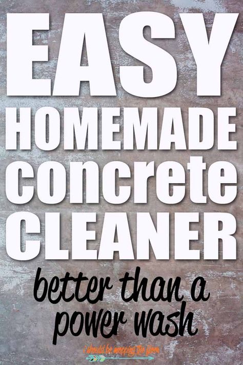 Concrete Cleaner, Casa Garage, Mini Piscina, Clean Concrete, Homemade Toilet Cleaner, Concrete Patios, Cleaning Painted Walls, Ideas Para Organizar, Glass Cooktop