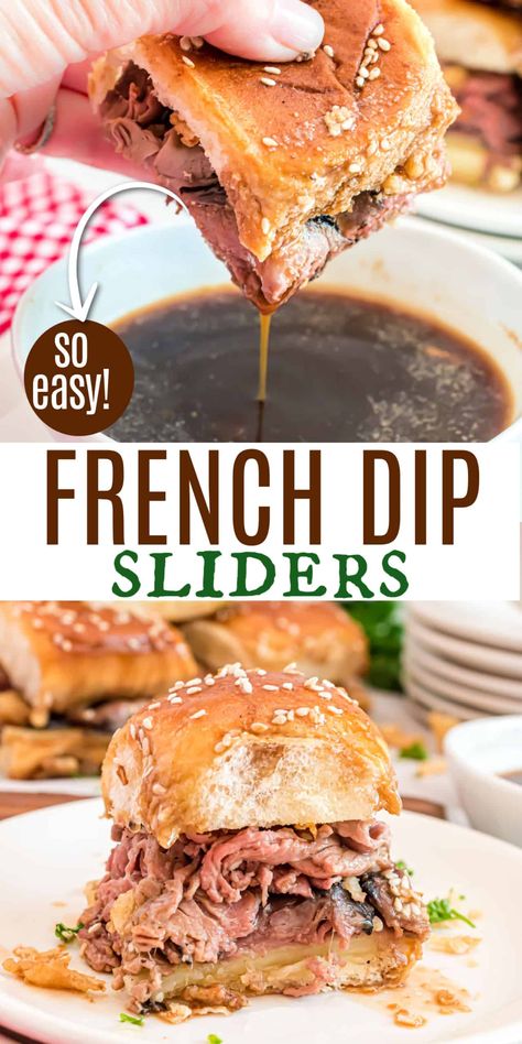 Sliders And Soup, Prime Dip Sandwiches, Paninis, Au Jus French Dip Sandwich, Roast Beef Au Jus Sandwiches Instapot, Arbys French Dip Sandwich, French Dip Sliders Au Jus, Roastbeef Sliders Au Jus, French Onion Dip Sandwich