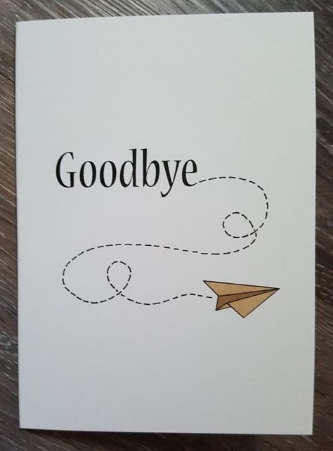 Farewell Card Design, Card Design Ideas Drawing, Diy Goodbye Cards, Farewell Party Ideas, Diy Cards For Friends, Design Ideas Drawing, Farewell Greeting Cards, Going Away Cards, Goodbye Cards